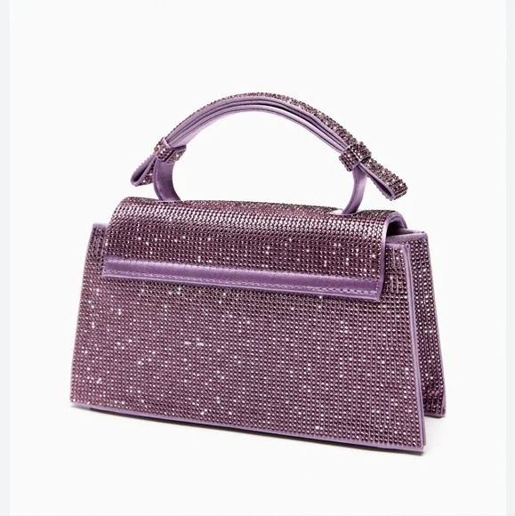 ❌️SOLD❌️SPARKLY MINI CITY BAG PURPLE - Picture 5 of 9